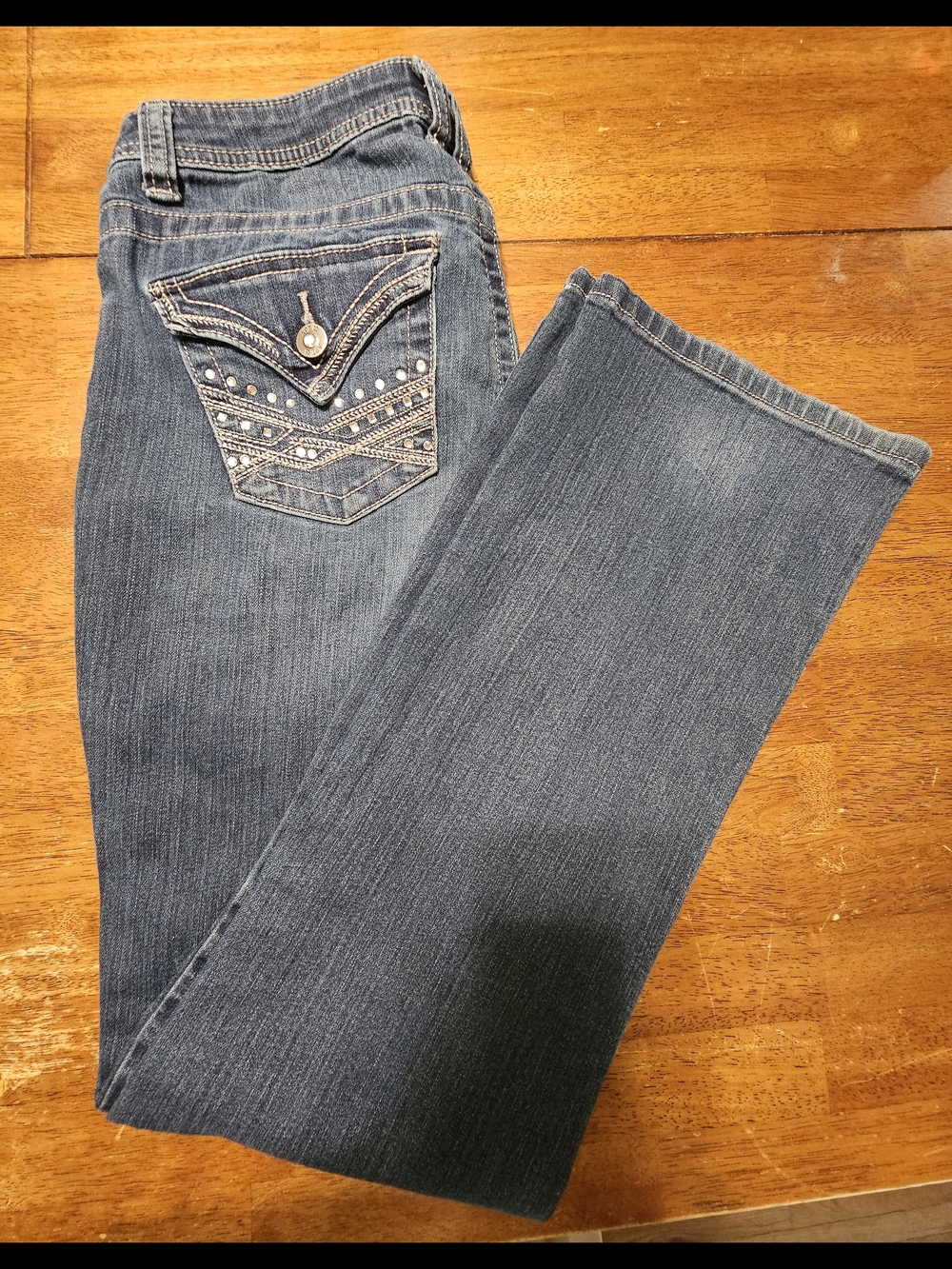 Apt. 9 Dark Blue Boot Cut Jeans